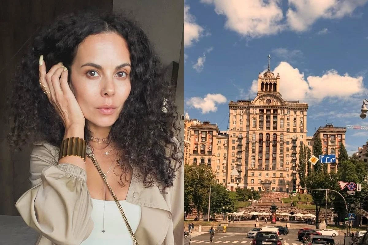 Настя Каменських у машині зі своєю мамою Лідією Петрівною та окремо з народною артисткою України Аллою Кудлай на тлі Києва.