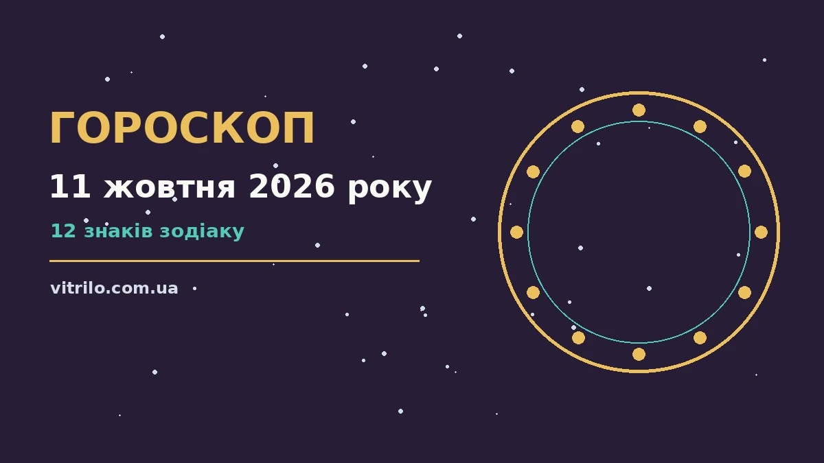 Недільний гороскоп на 11 жовтня 2026 року: фінанси, планування і стосунки для дванадцяти знаків