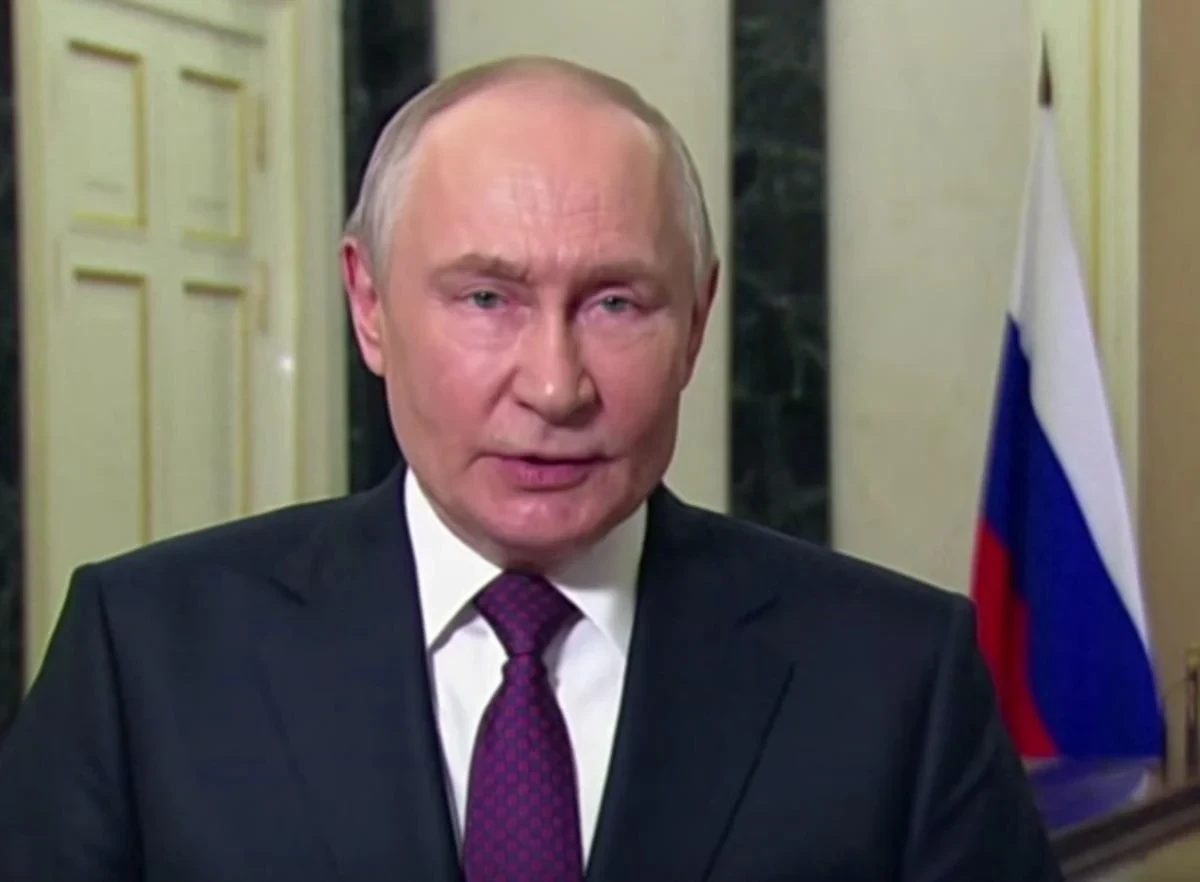 Володимир Путін під час виступу на з'їзді «Деловая Россия» 15 жовтня 2026 року