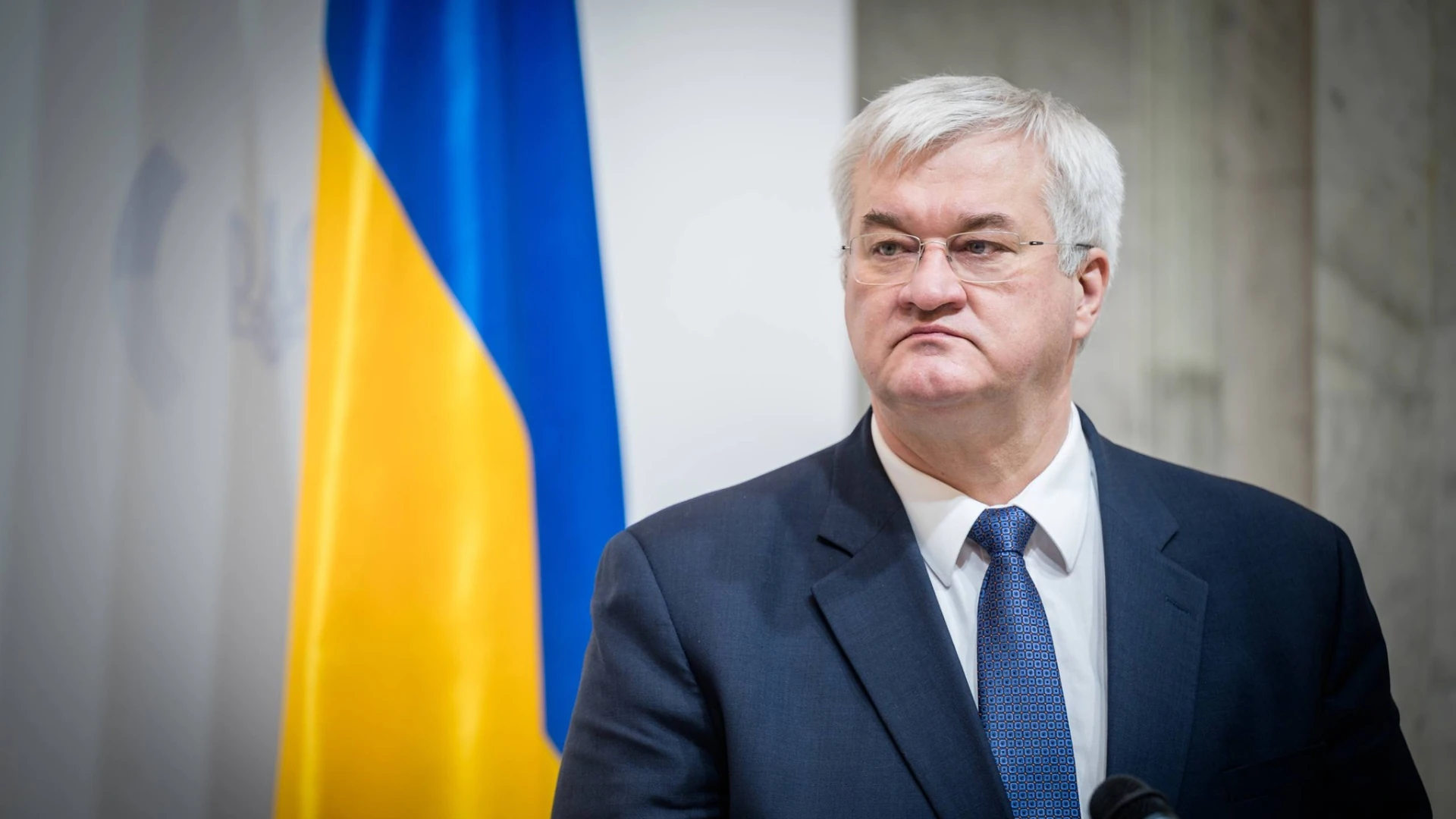Андрій Сибіга, Міністр закордонних справ України, під час публічного виступу